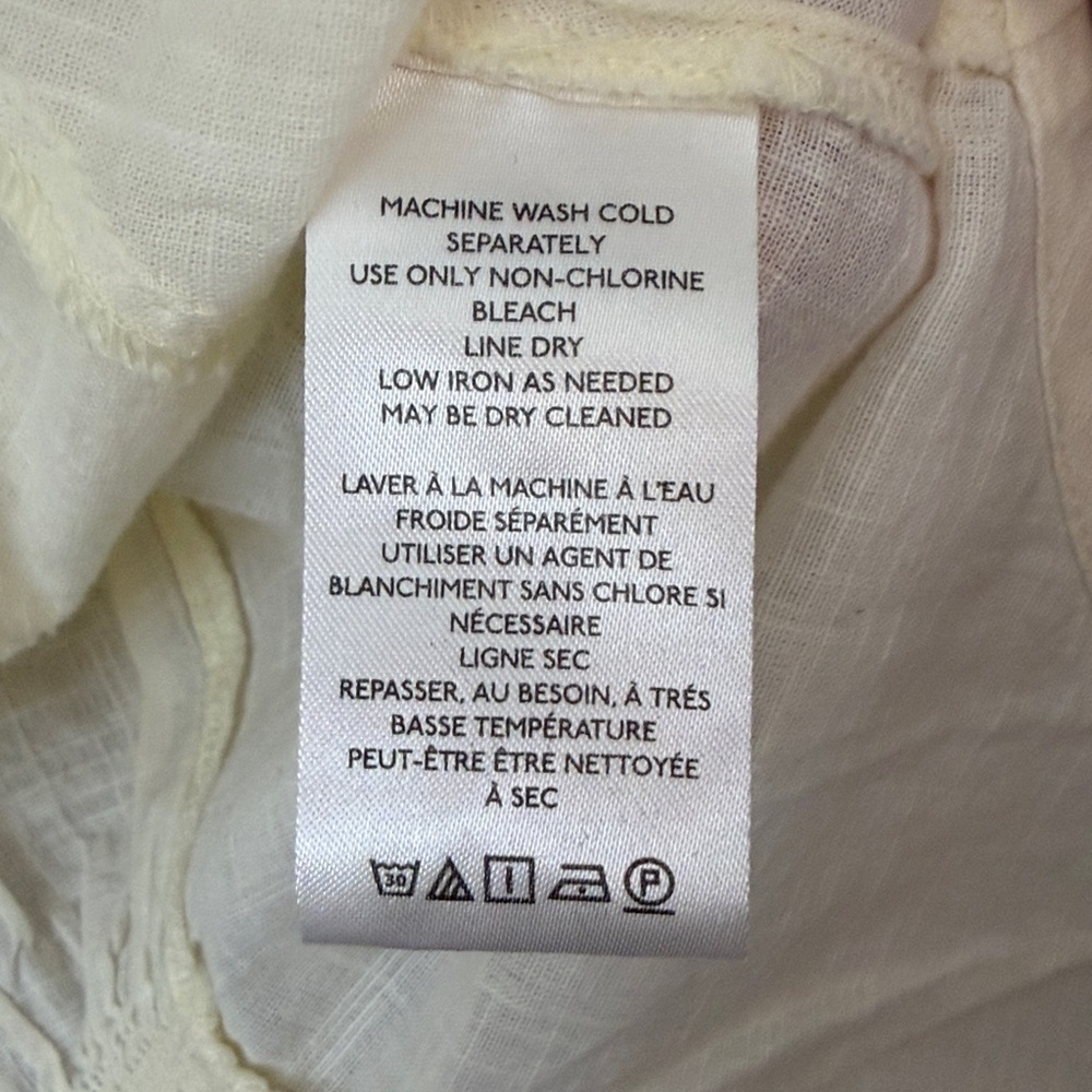 SOLD/NOT FOR SALE Free People Laurie Embroidered Blouse Boho Small Victorian - Picture 6 of 11